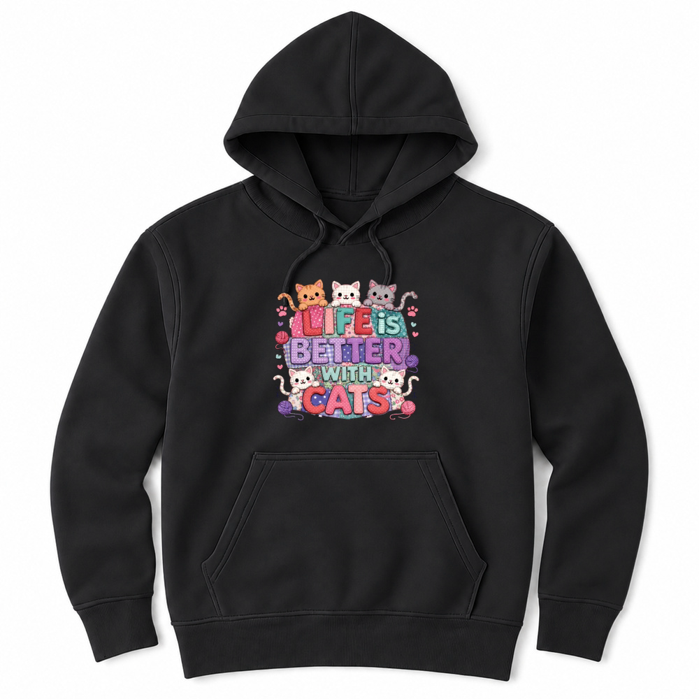 Product Life is Better with Cats Kitten Unisex Hoodie