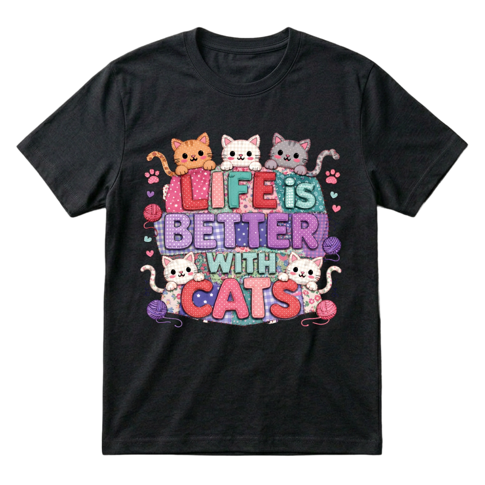 Product Life is Better with Cats Kitten T-Shirt