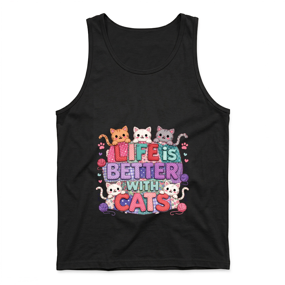 Product Life is Better with Cats Kitten Tank Top