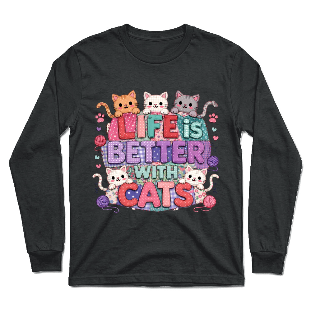 Product Life is Better with Cats Kitten Unisex Longsleeve