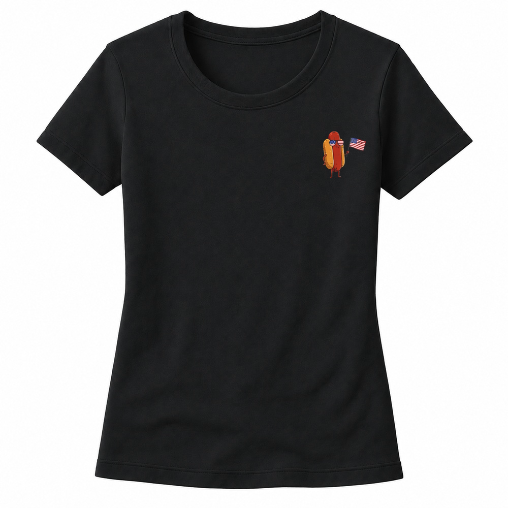 Product 4th of July Hotdog USA Pocket Sausage Patriot Men Women Kids Women's T-shirts