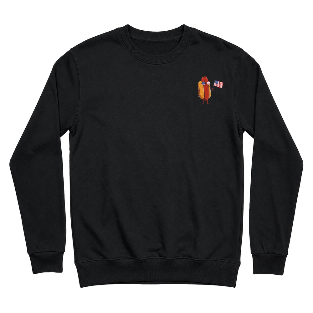 Product 4th of July Hotdog USA Pocket Sausage Patriot Men Women Kids Unisex Sweatshirt