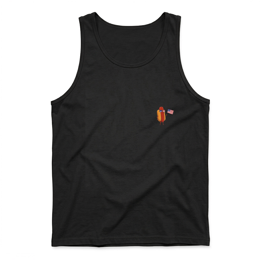 Product 4th of July Hotdog USA Pocket Sausage Patriot Men Women Kids Tank Top