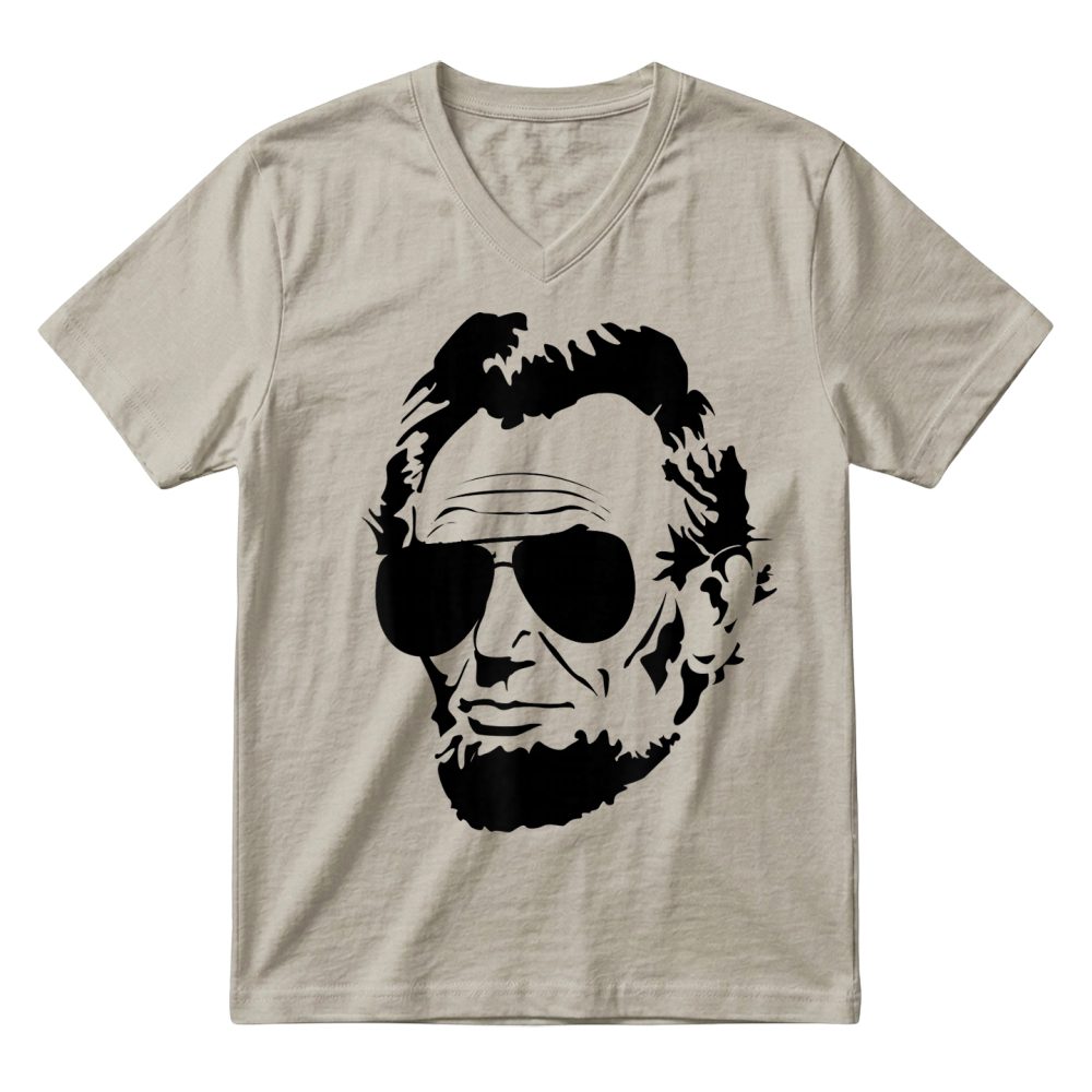 Product Abe Lincoln Funny Abraham Lincoln Portrait with Sunglasses V-Neck T-shirt