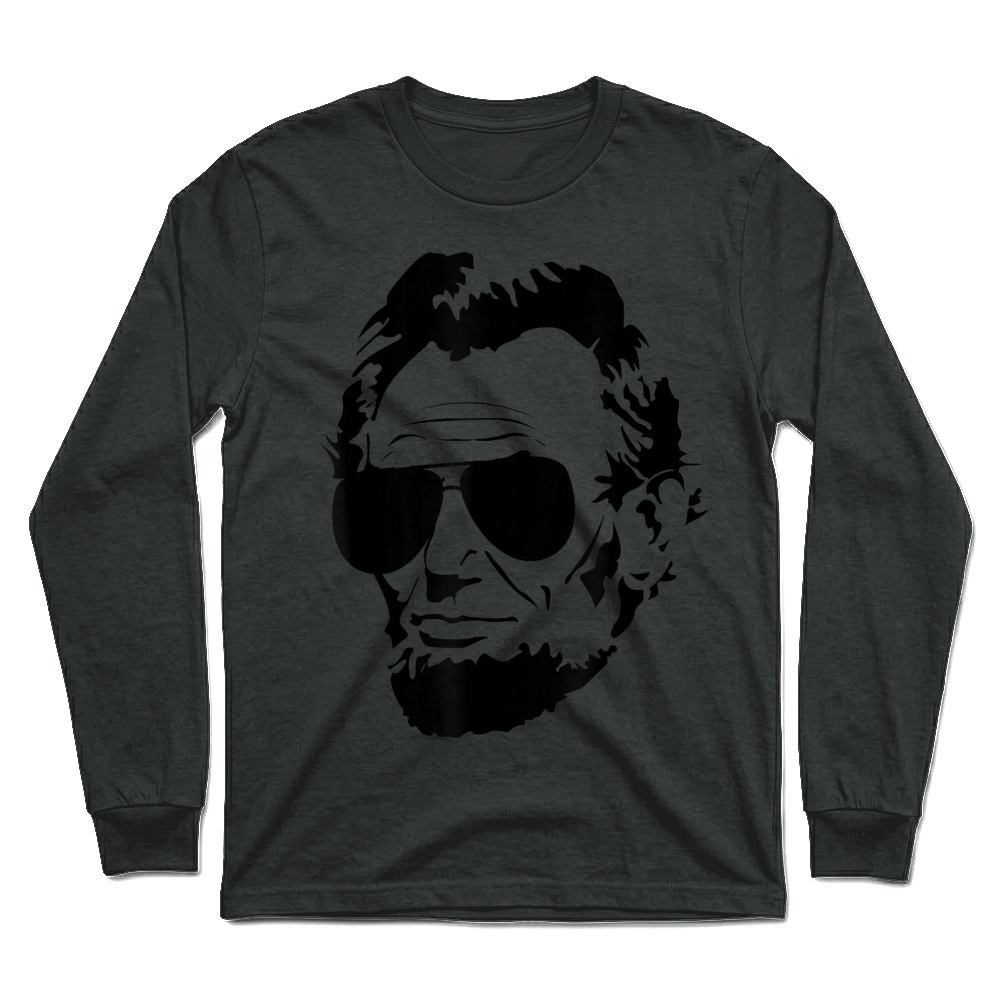 Product Abe Lincoln Funny Abraham Lincoln Portrait with Sunglasses Unisex Longsleeve