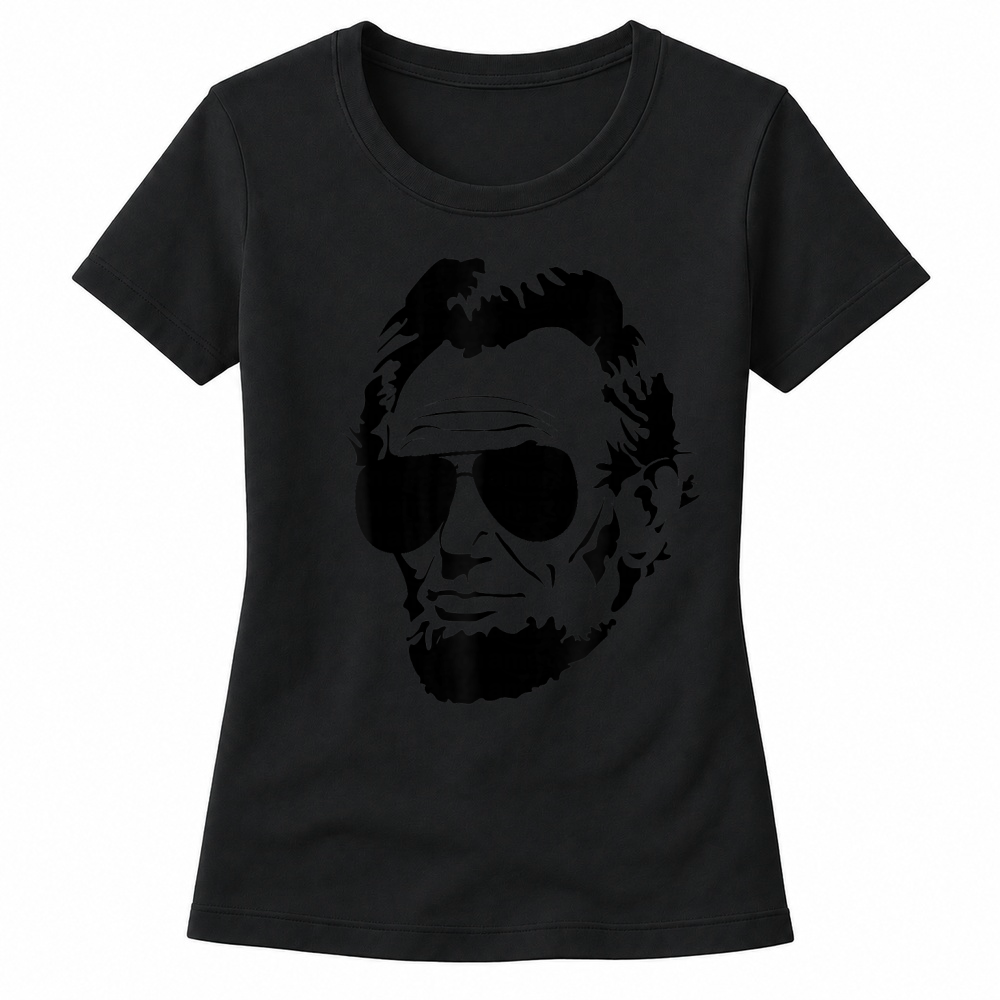 Product Abe Lincoln Funny Abraham Lincoln Portrait with Sunglasses Women's T-shirts