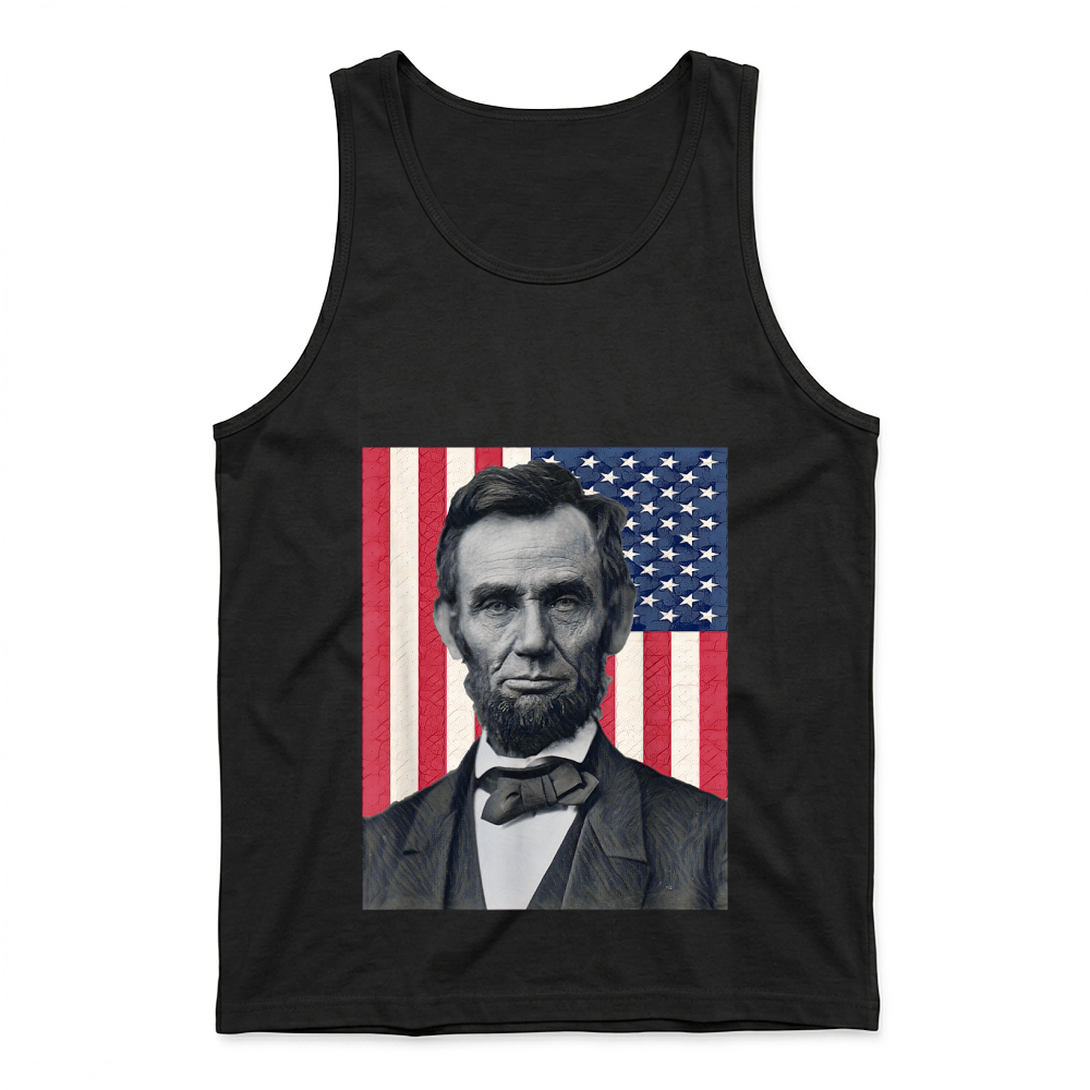 Product Abraham Abe Lincoln July 4th Holiday USA President Patriot Tank Top