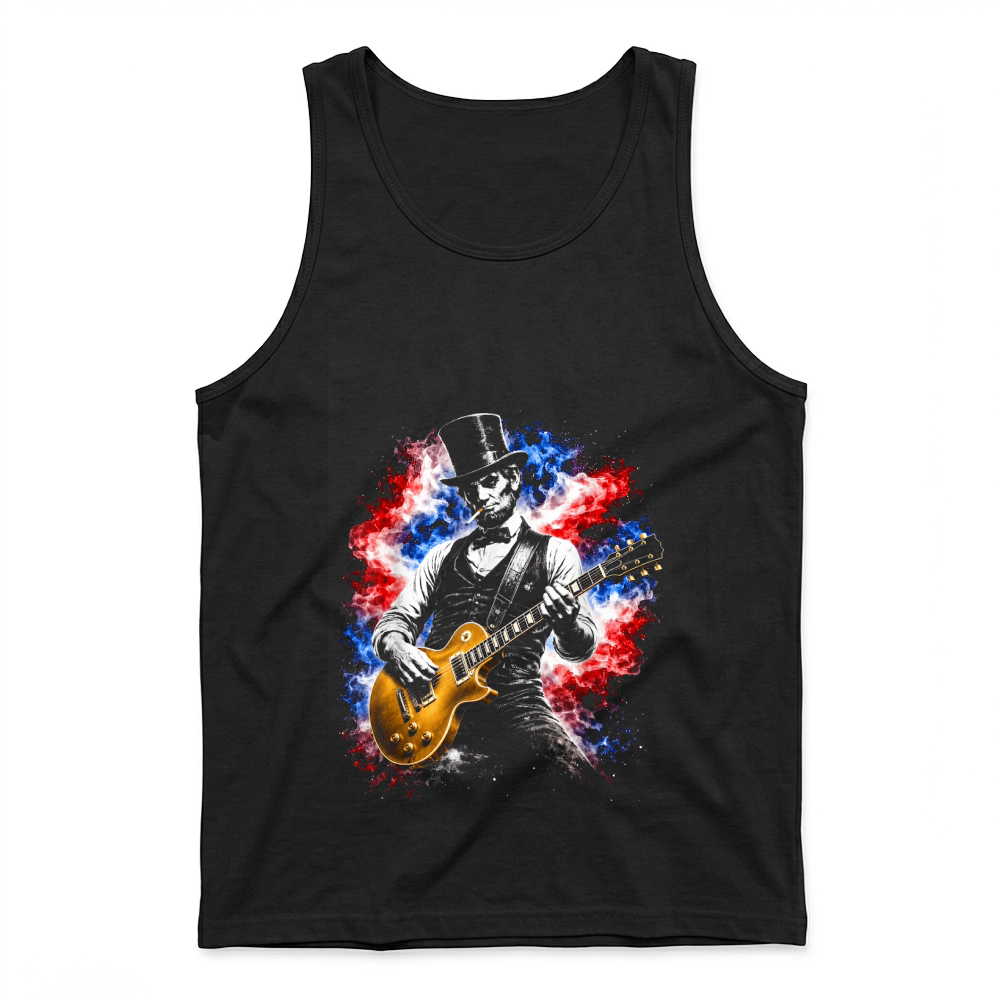 Product Abraham Lincoln Abe Lincoln Playing Guitar Tank Top