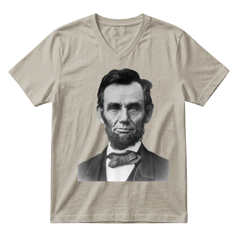 Product Abraham Lincoln Presidential Portrait Vintage Abe Lincoln V-Neck T-shirt