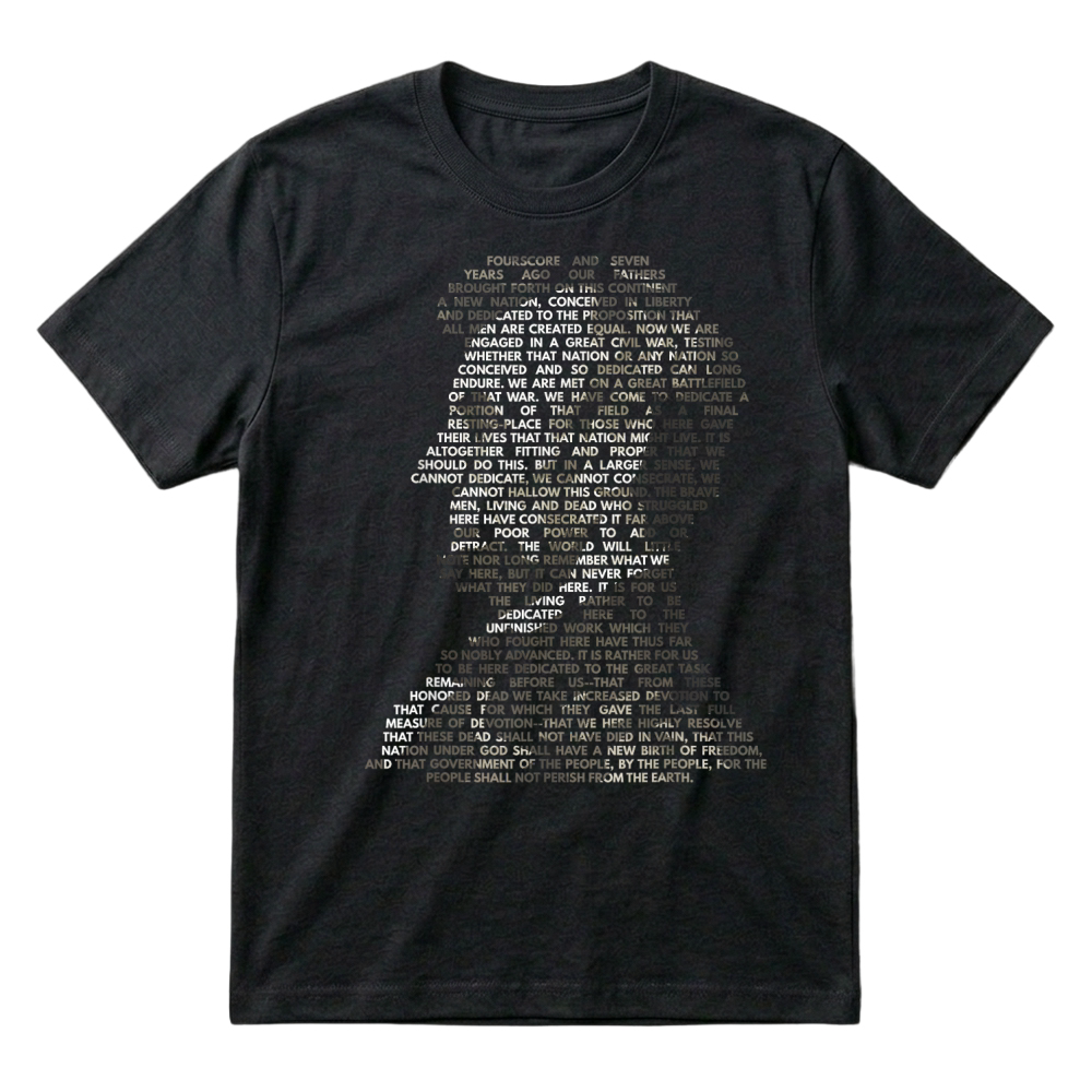 Product Abraham Lincoln Portrait Gettysburg Address T-Shirt