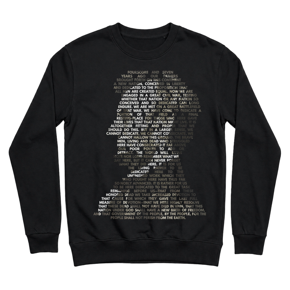 Product Abraham Lincoln Portrait Gettysburg Address Unisex Sweatshirt