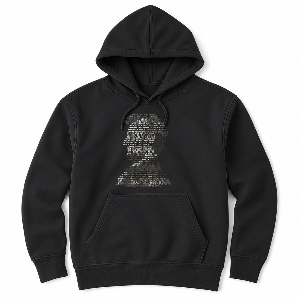 Product Abraham Lincoln Portrait Gettysburg Address Unisex Hoodie