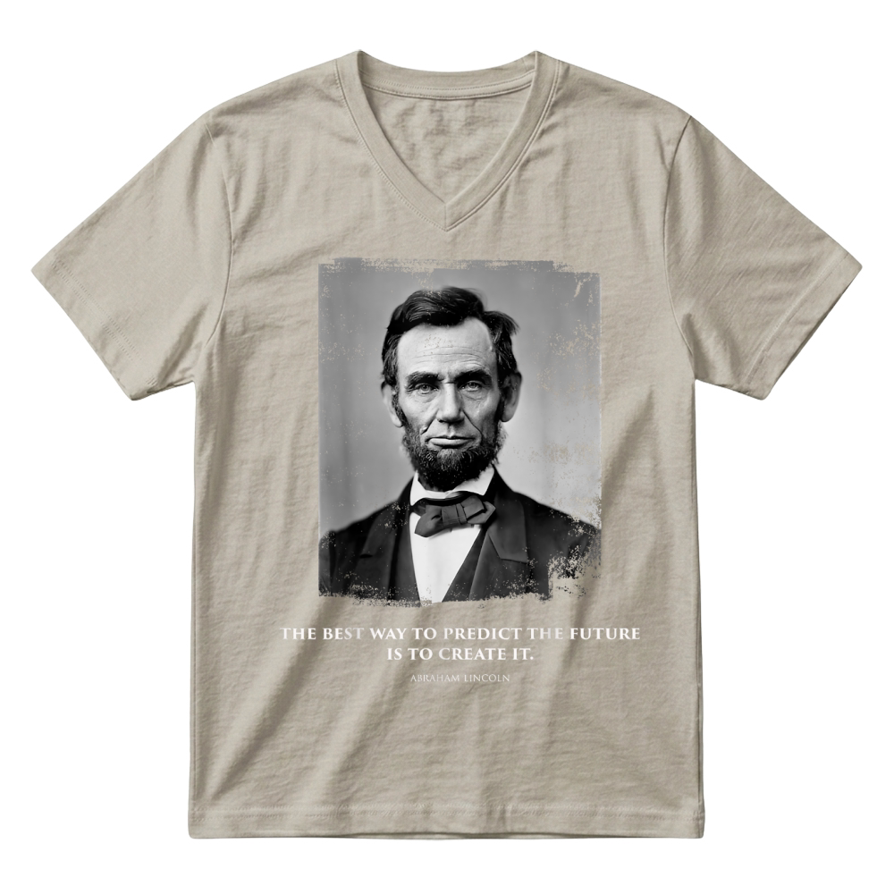 Product Abraham Lincoln Quote, Inspirational Quote, Abe Lincoln V-Neck T-shirt