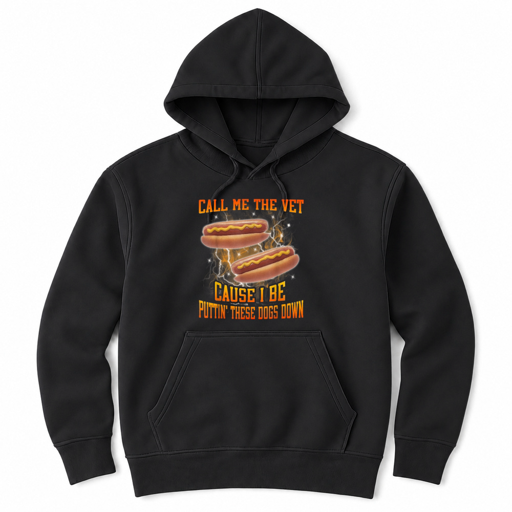 Product Call Me The Vet Cause I Be Funny Hard Hot Dog Meme Bootleg Unisex Hoodie