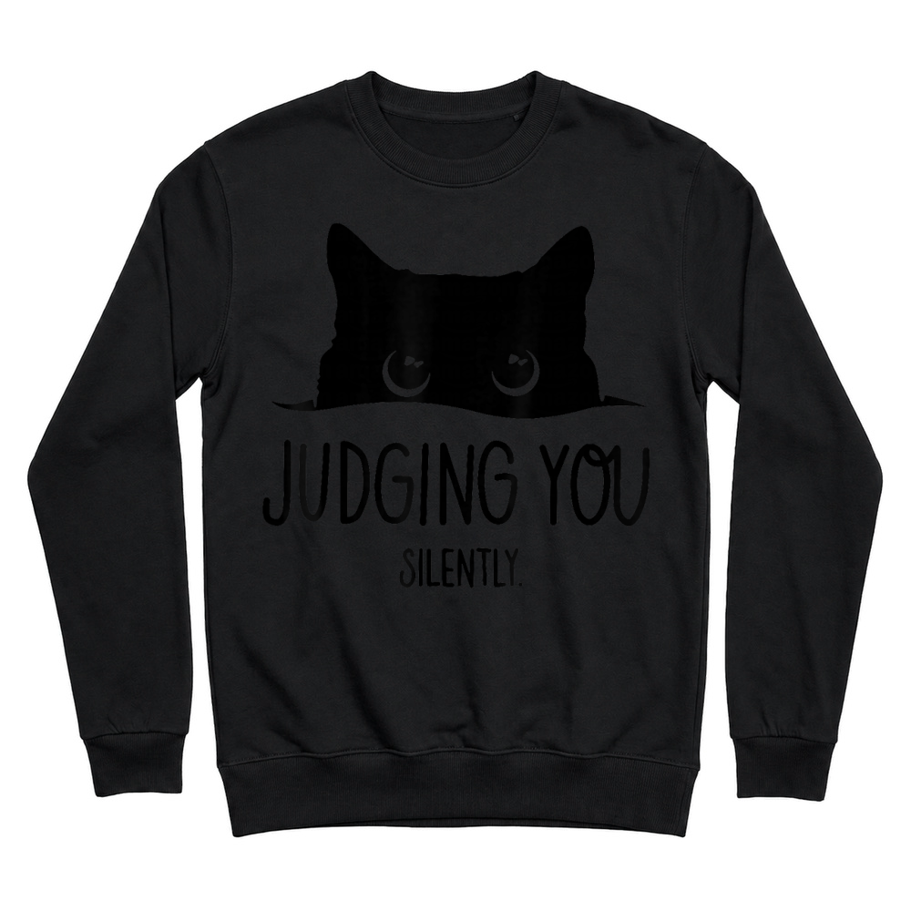 Product Cat Judging You Silently T Shirt Unisex Sweatshirt