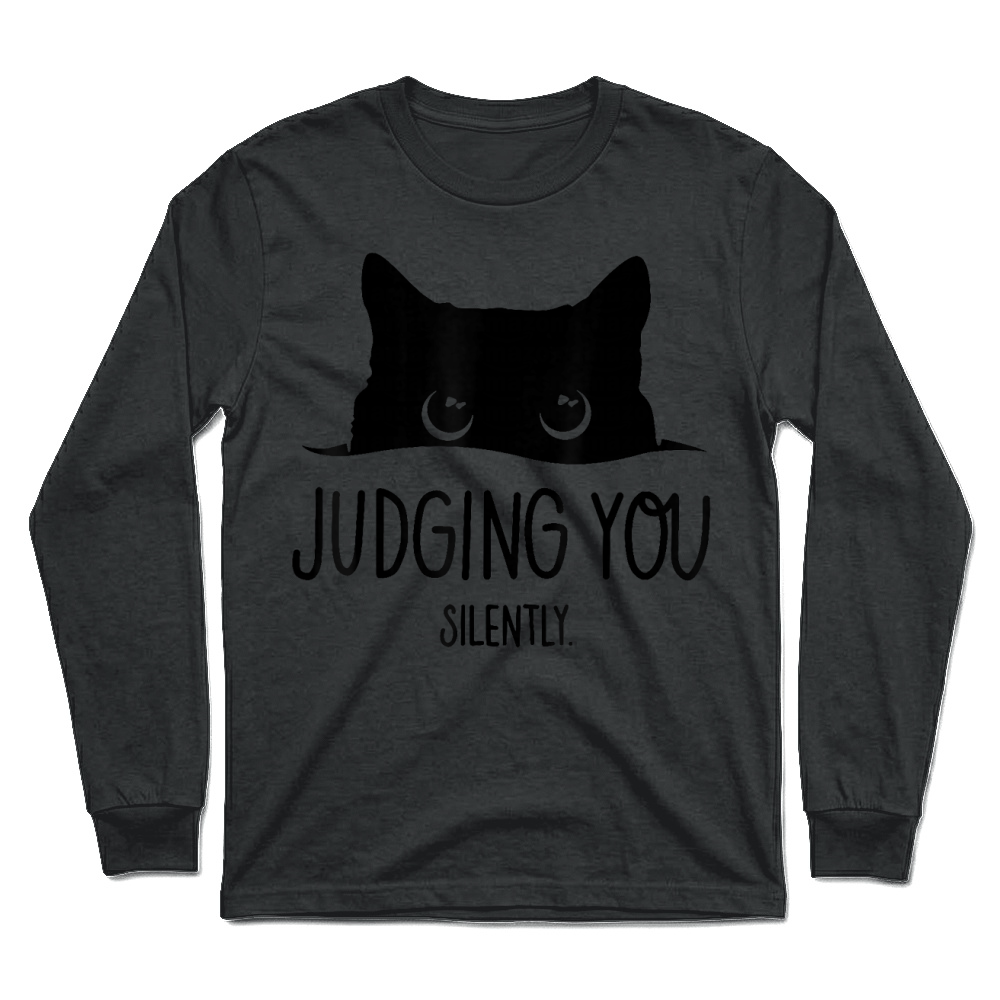 Product Cat Judging You Silently T Shirt Unisex Longsleeve
