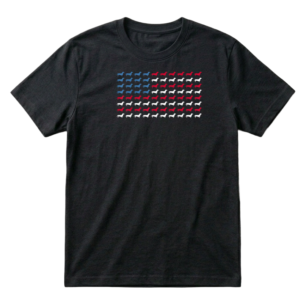 Product Dachshund Patriotic American Flag Dachshund 4th of July T Shirt T-Shirt