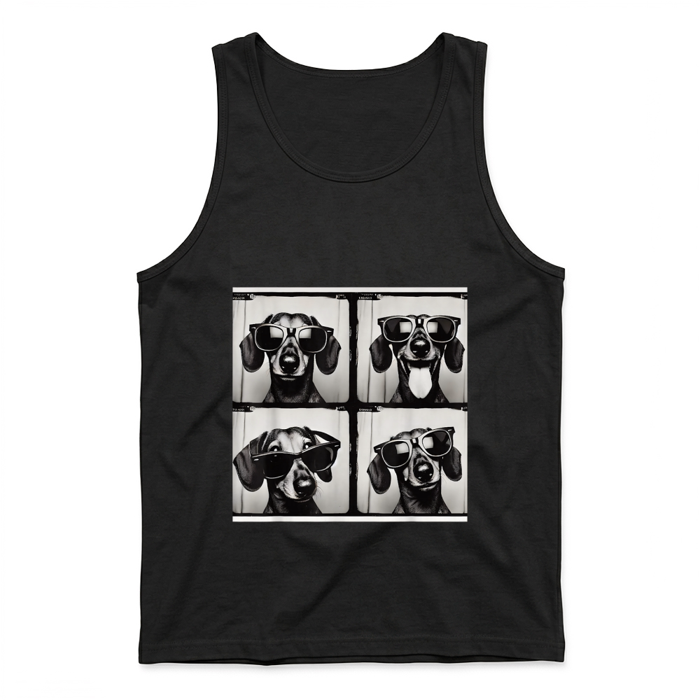 Product Dachshund Rocking Cool Sunglasses T Shirt Tank Top