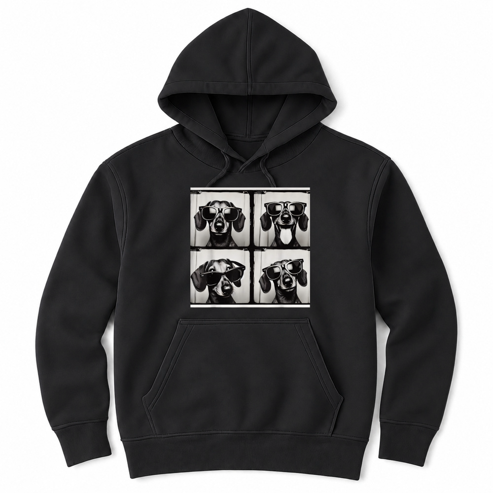 Product Dachshund Rocking Cool Sunglasses T Shirt Unisex Hoodie