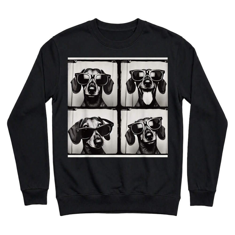Product Dachshund Rocking Cool Sunglasses T Shirt Unisex Sweatshirt
