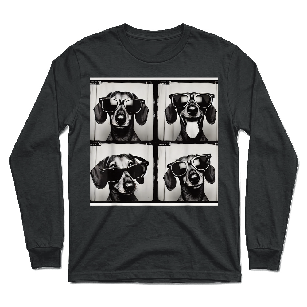Product Dachshund Rocking Cool Sunglasses T Shirt Unisex Longsleeve