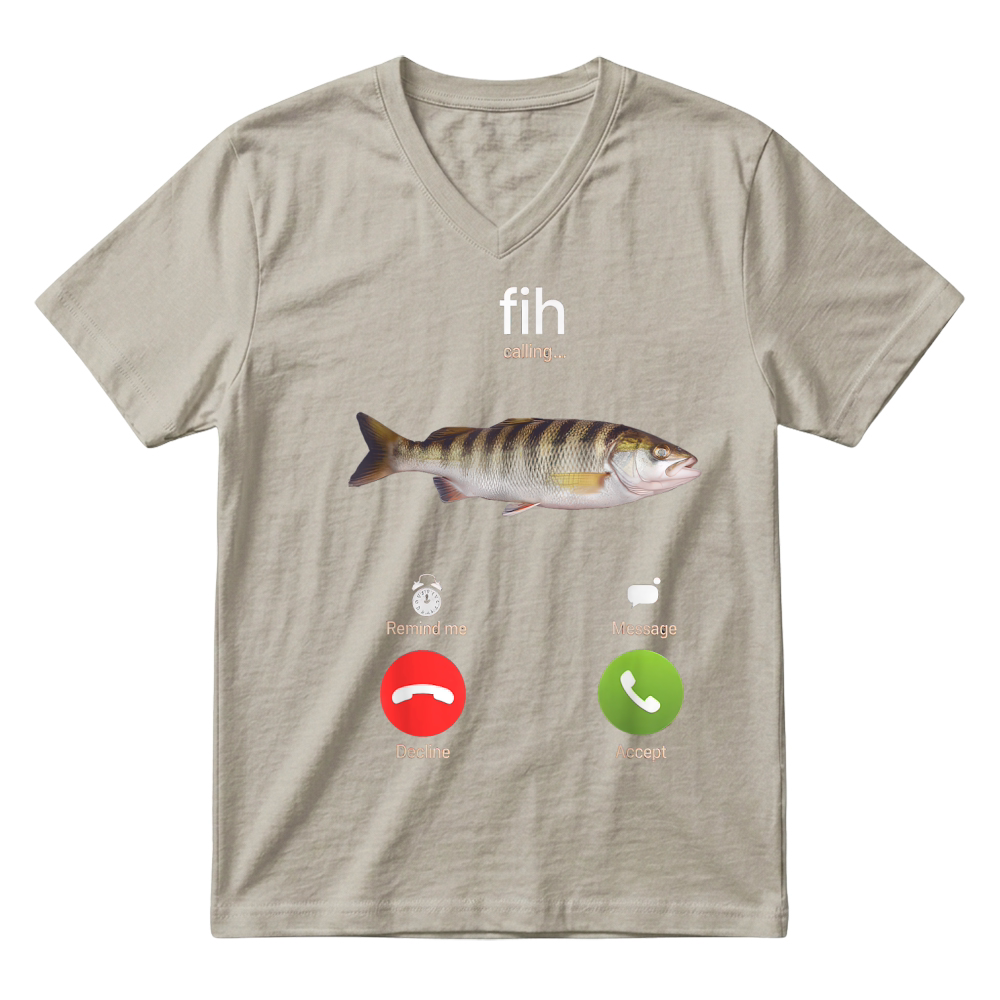 Product Fih Tshirt Shoes Fish Funny Misspelled Fish Meme Fih Humor V-Neck T-shirt