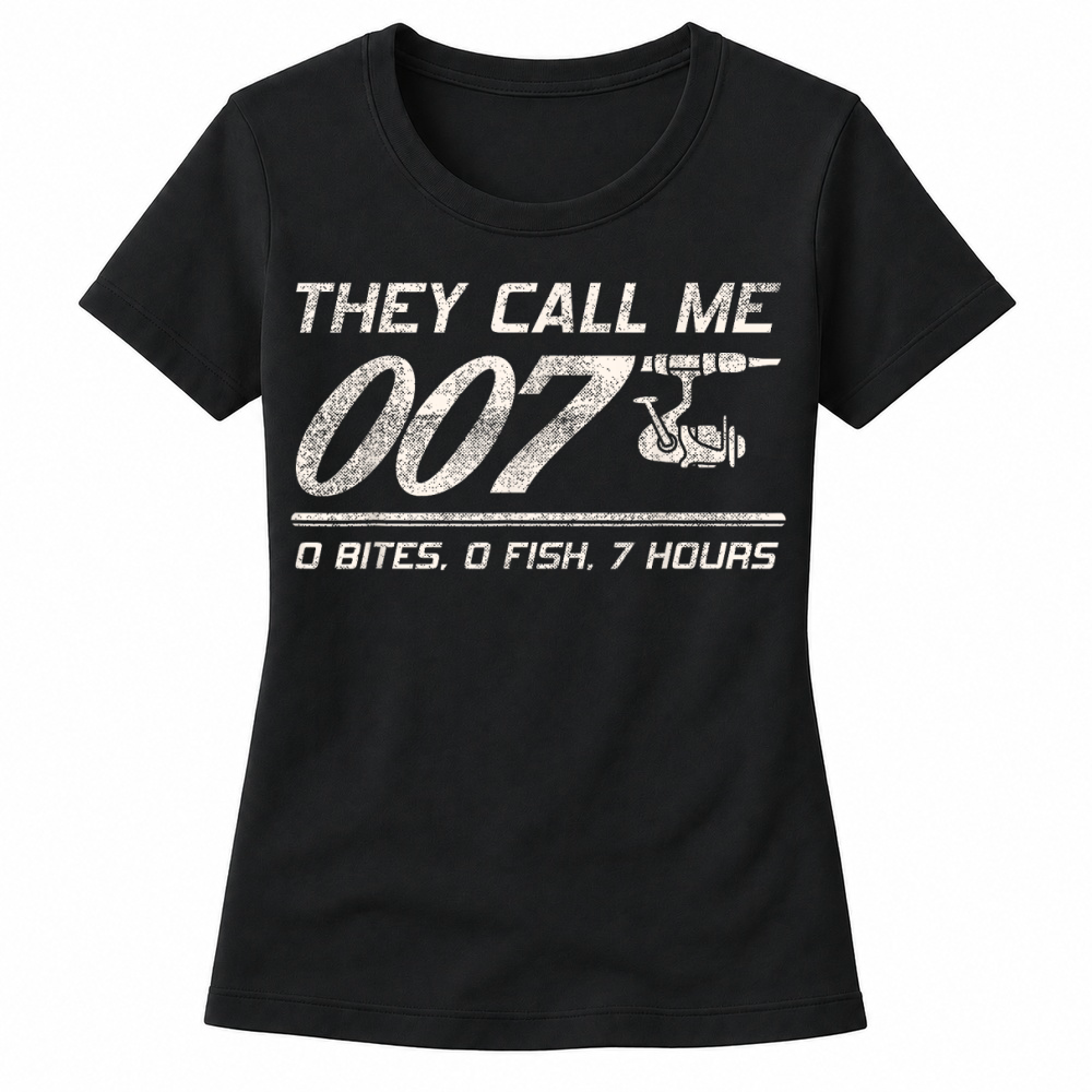 Product Fisherman Joke Dad   They Call Me 007   Funny Fishing Humor T Shirt Women's T-shirts