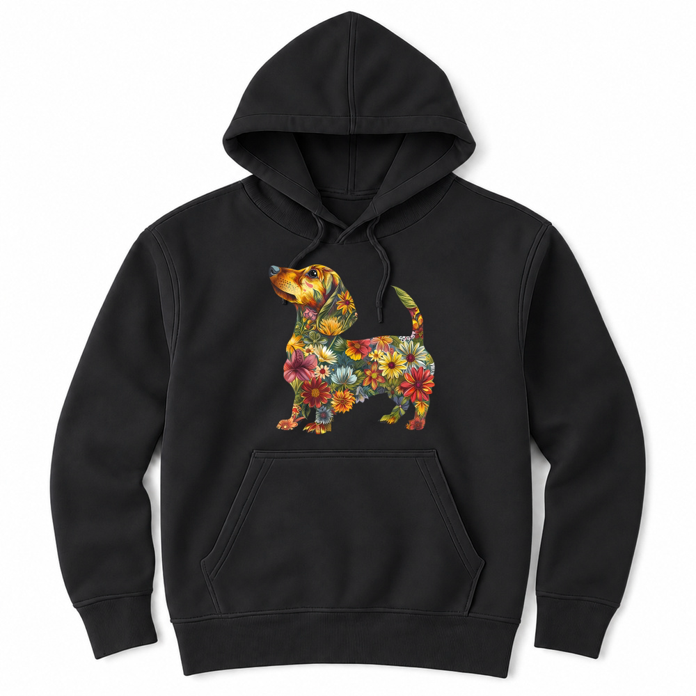 Product Floral Dachshund Cute Pet Dog Animal Lover Doxie Mama Women T Shirt Unisex Hoodie