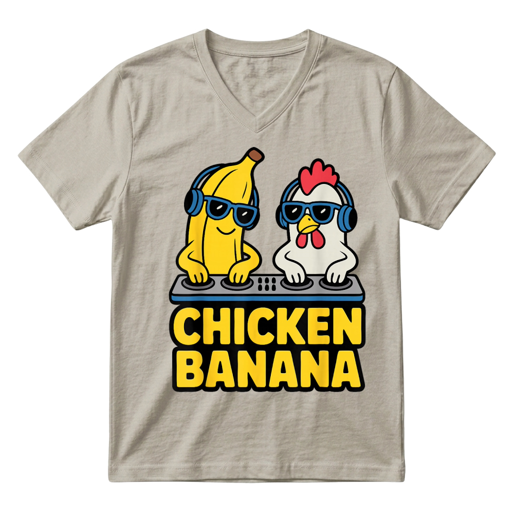 Product Funny Chicken Banana T Shirt V-Neck T-shirt