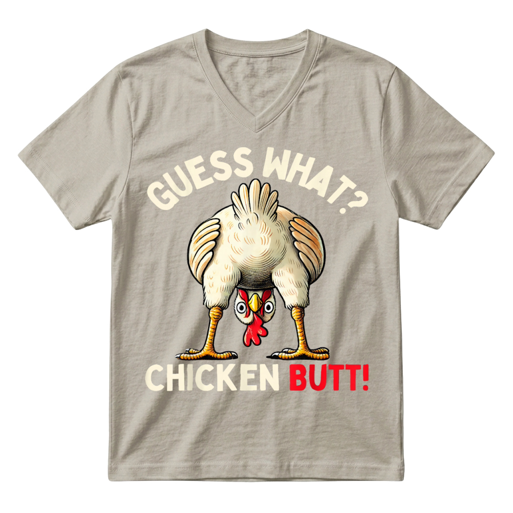 Product Funny Chicken Graphic Tee Men Women Kids Chicken Butt T Shirt V-Neck T-shirt