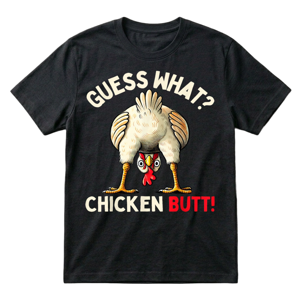 Product Funny Chicken Graphic Tee Men Women Kids Chicken Butt T Shirt T-Shirt