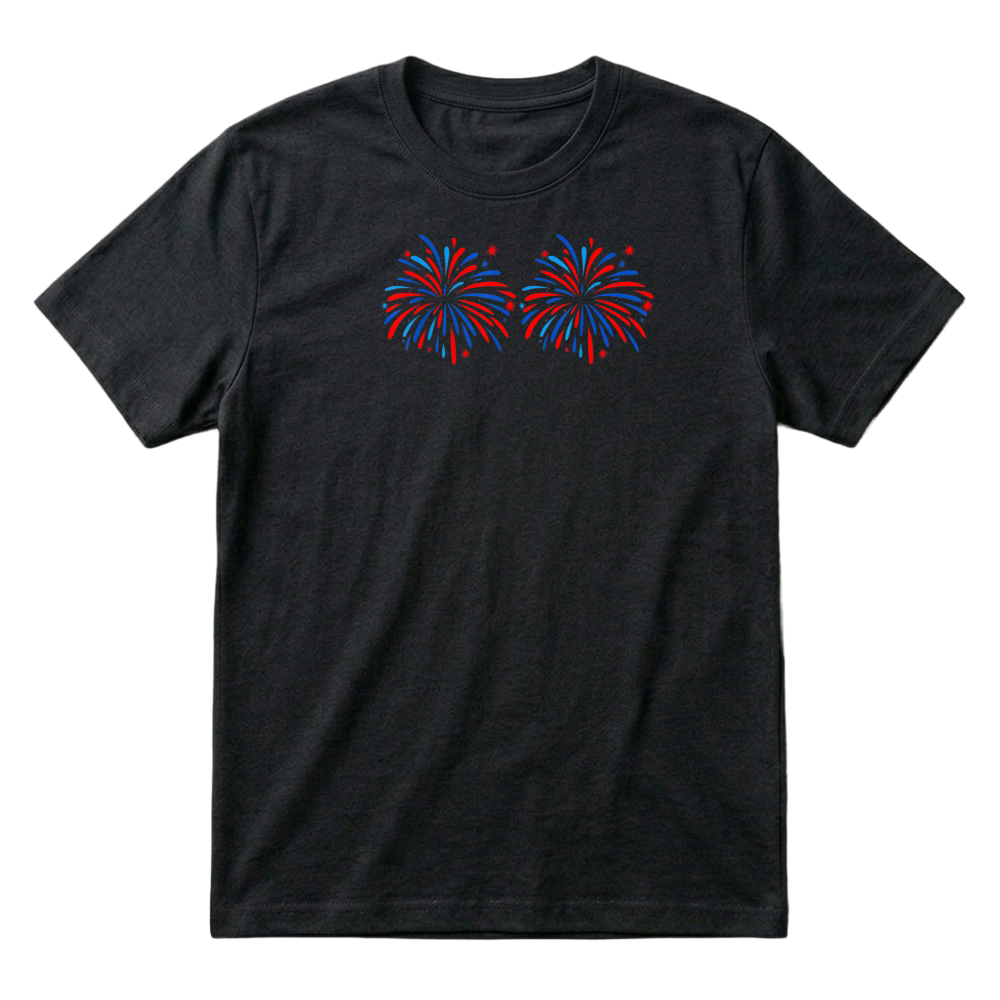 Product Funny Im Just Here for The Fireworks 4th of July Couple T Shirt T-Shirt