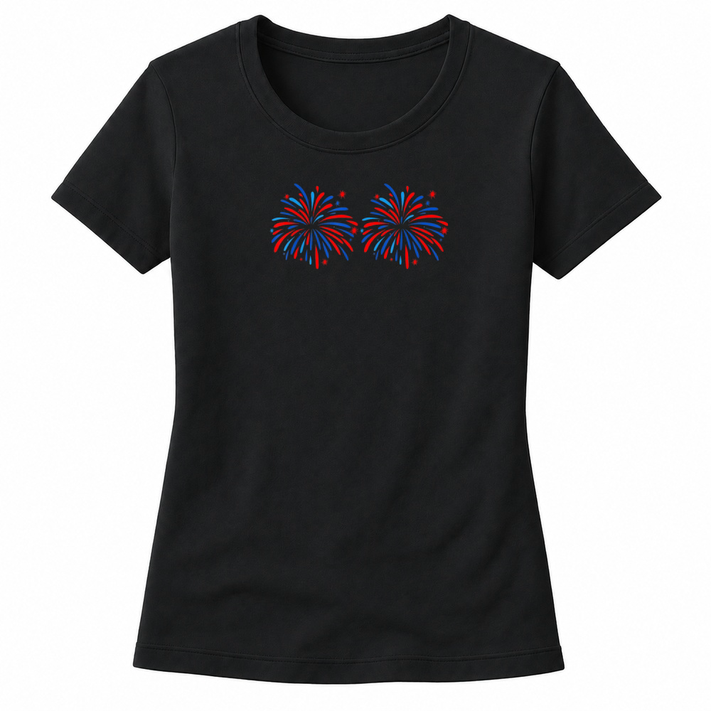 Product Funny Im Just Here for The Fireworks 4th of July Couple T Shirt Women's T-shirts