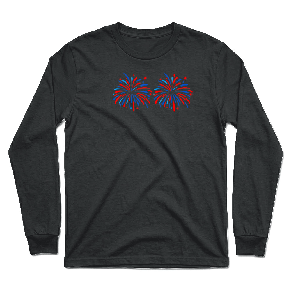 Product Funny Im Just Here for The Fireworks 4th of July Couple T Shirt Unisex Longsleeve