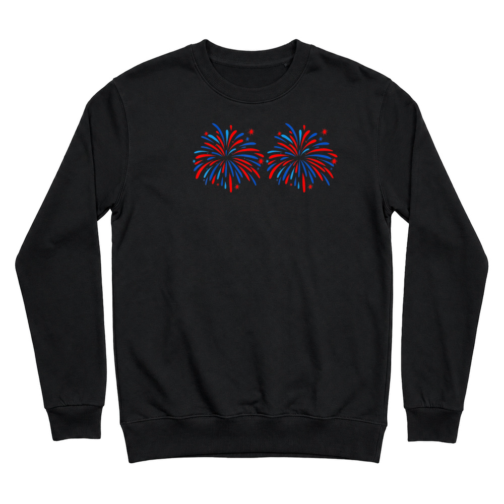 Product Funny Im Just Here for The Fireworks 4th of July Couple T Shirt Unisex Sweatshirt