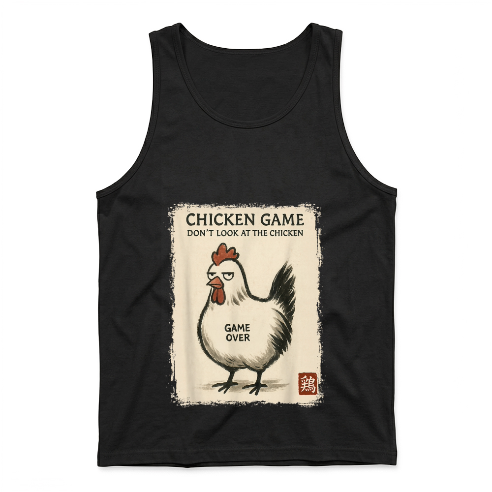 Product Funny Japanese Art Chicken Game Graphic Tee Men Women Teens T Shirt Tank Top