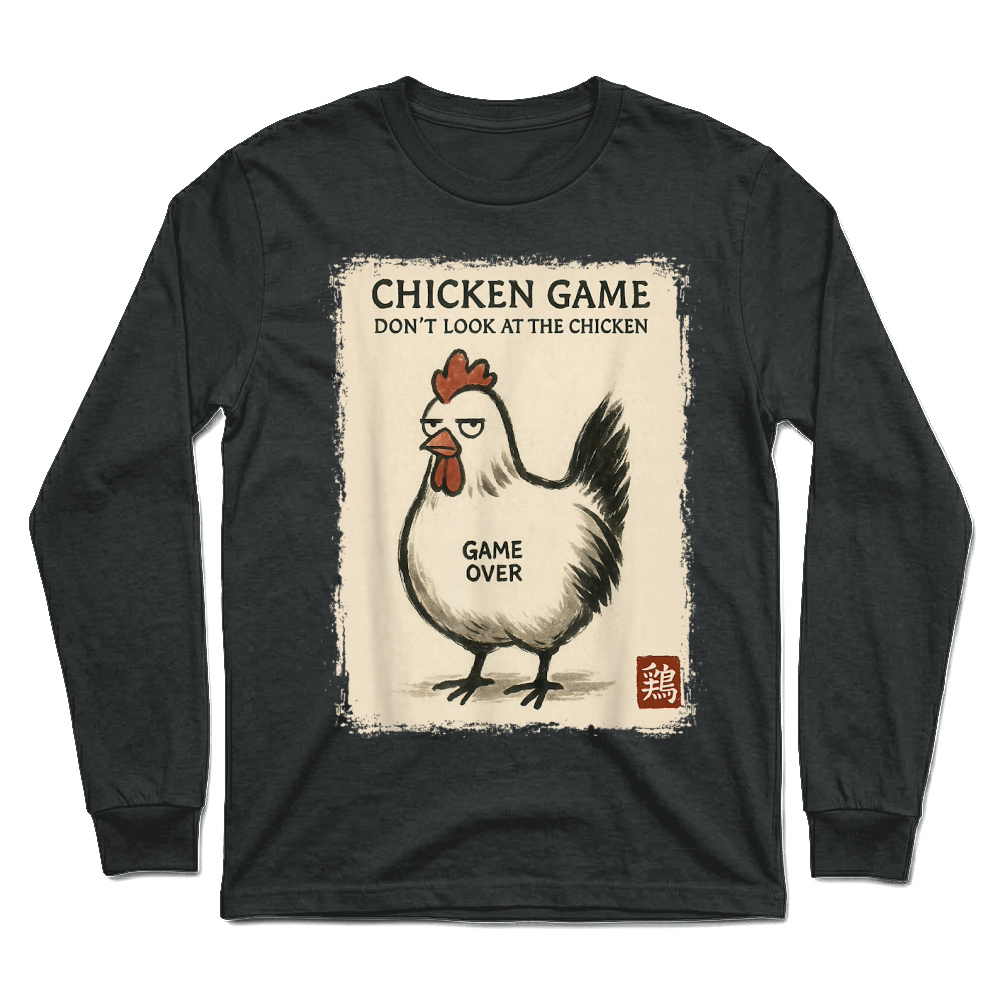 Product Funny Japanese Art Chicken Game Graphic Tee Men Women Teens T Shirt Unisex Longsleeve
