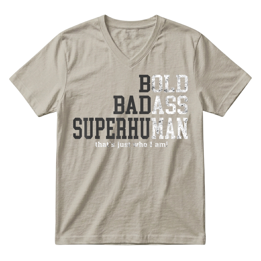 Product Funny Man Saying Gag Gift Birthday Husband Dad Fathers Day V-Neck T-shirt