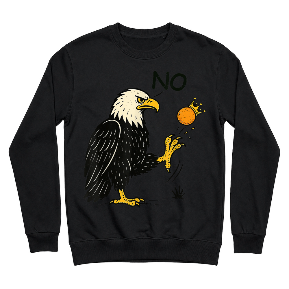 Product Funny No Kings in America Shirt   Retro Political Unisex Sweatshirt