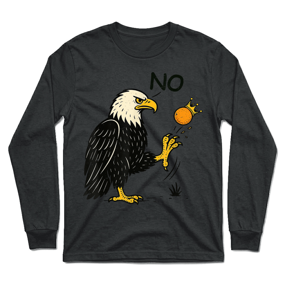 Product Funny No Kings in America Shirt   Retro Political Unisex Longsleeve