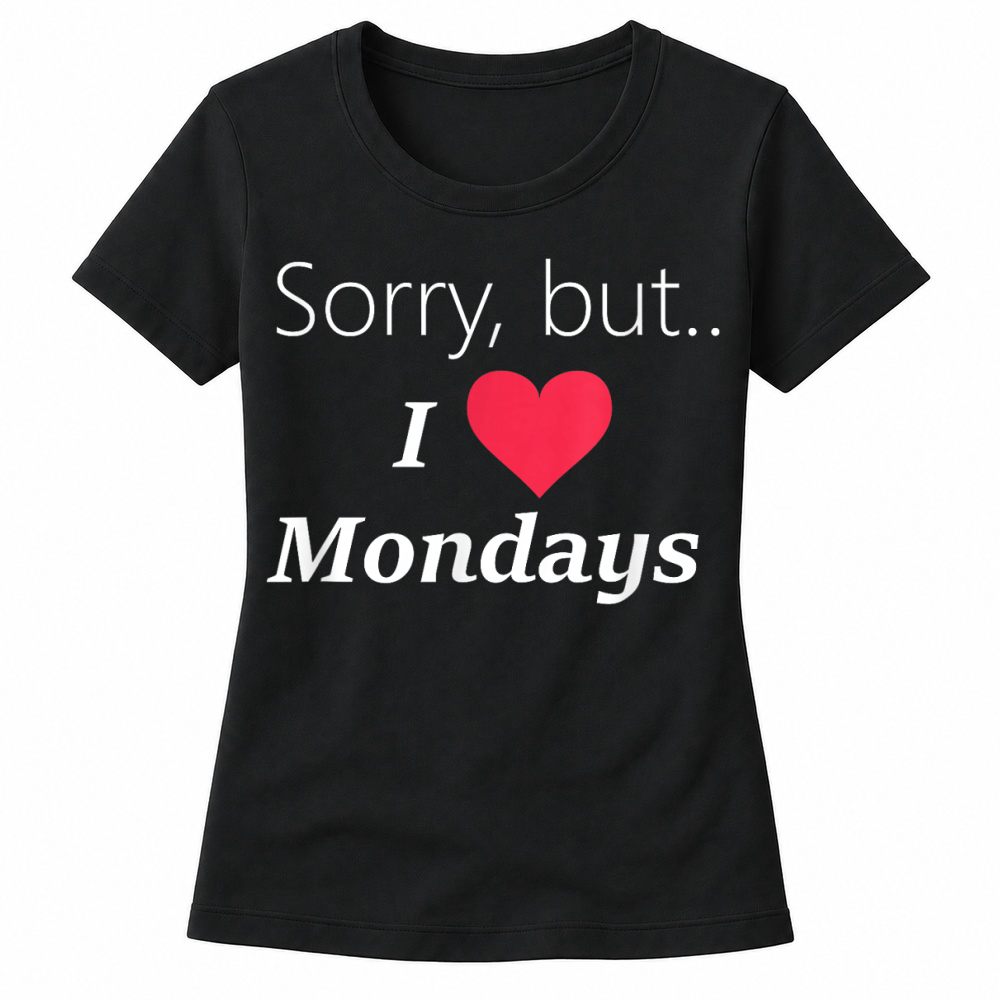 Product Funny Sorry but I love like Mondays tee shirt T Shirt Women's T-shirts