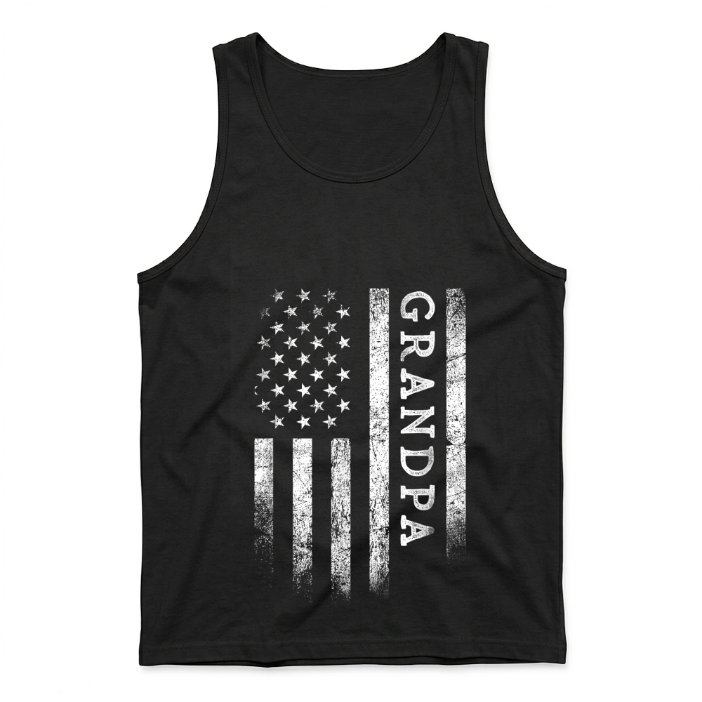 Product Grandpa American Flag Grandpa Gifts Patriotic Father's Day Tank Top