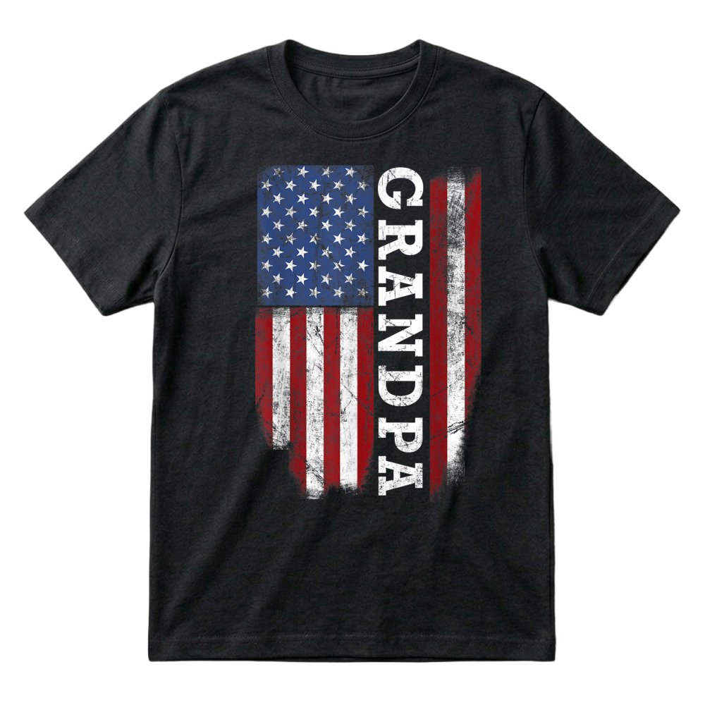 Product Grandpa Flag Shirt   USA American Flag for Proud Grandfather T-Shirt