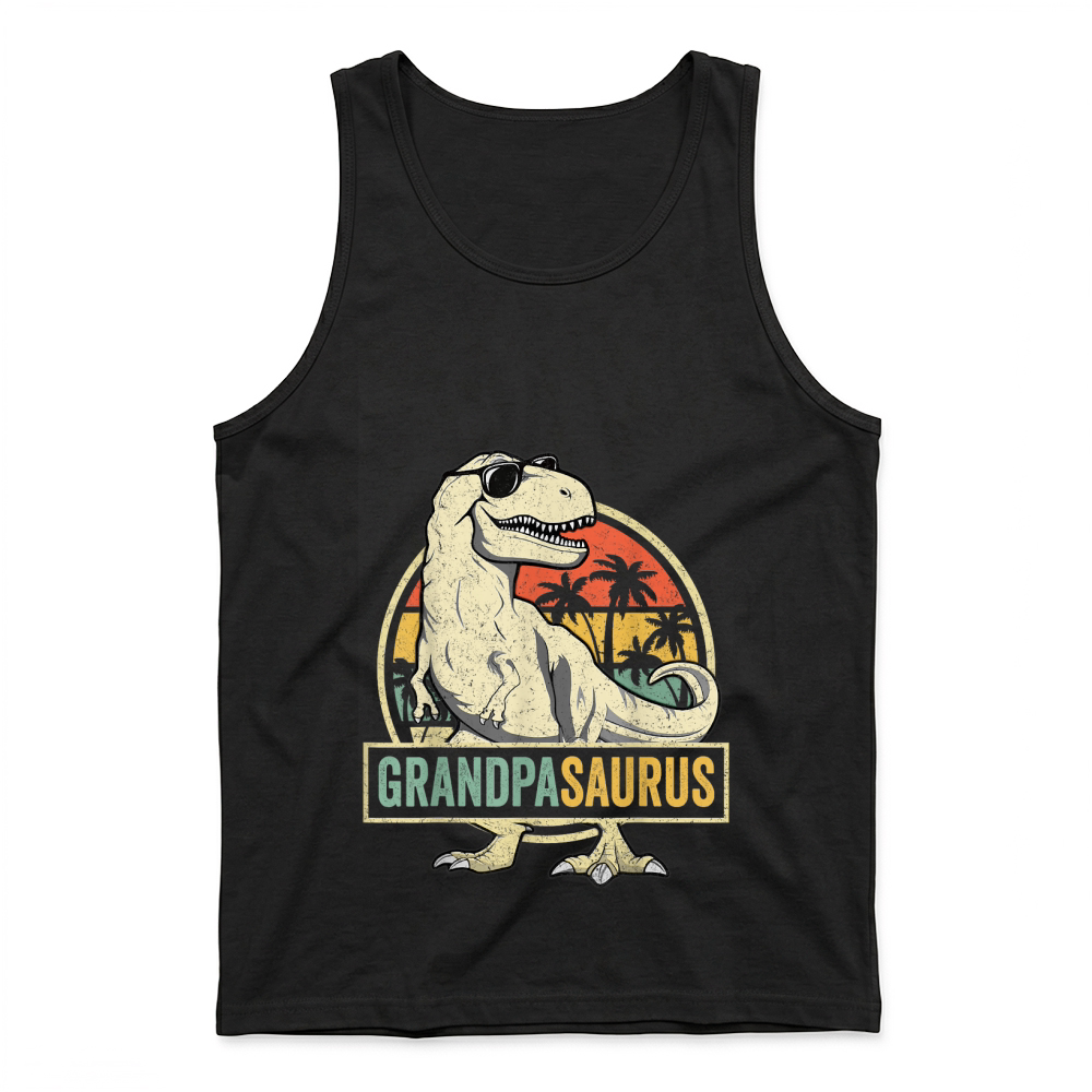 Product Grandpasaurus T Rex Dinosaur Grandpa Saurus Family Matching Tank Top