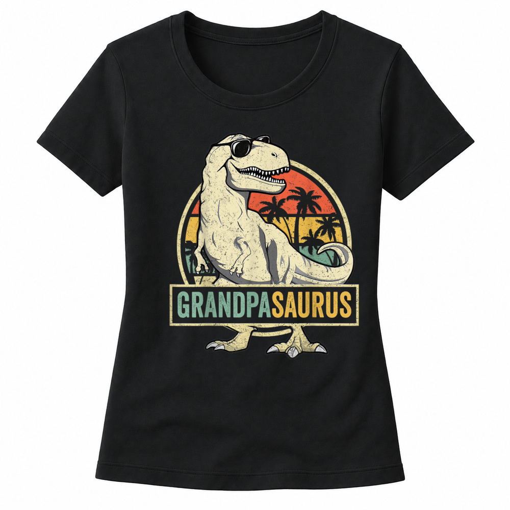 Product Grandpasaurus T Rex Dinosaur Grandpa Saurus Family Matching Women's T-shirts