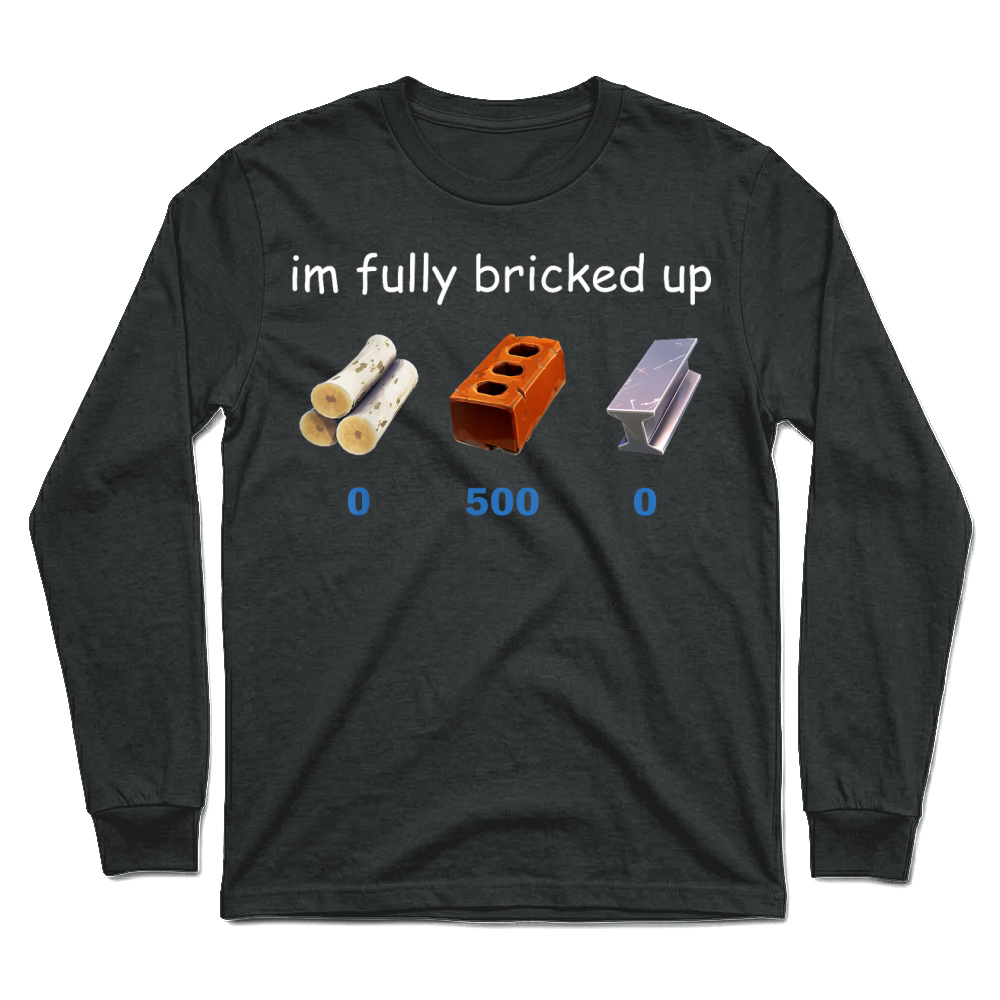 Product Im Fully Bricked Up Funny Gaming Tee T Shirt Unisex Longsleeve