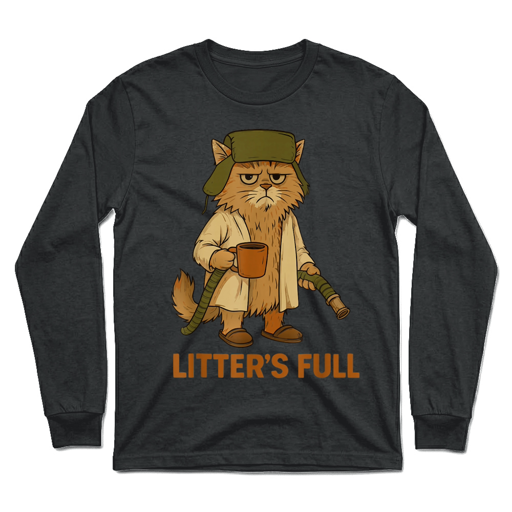 Product Litter’s Full Funny Cat Lovers Christmas Xmas T Shirt Unisex Longsleeve