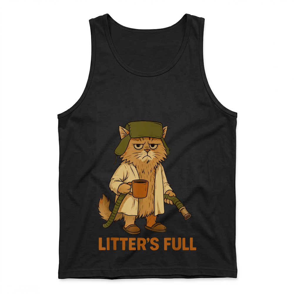 Product Litter’s Full Funny Cat Lovers Christmas Xmas T Shirt Tank Top