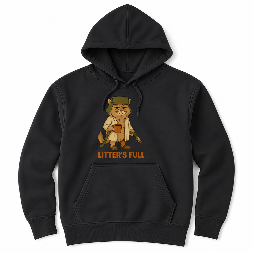 Product Litter’s Full Funny Cat Lovers Christmas Xmas T Shirt Unisex Hoodie