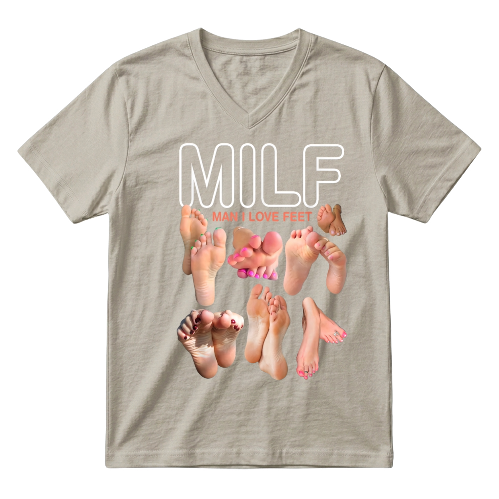 Product MILF Man I Love Feet Shirt V-Neck T-shirt